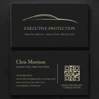 Executive Protection QR Code Black & Gold