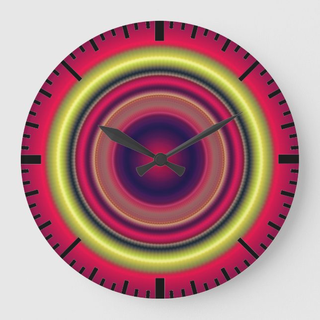 Executive red gold Wall Clock (Front)
