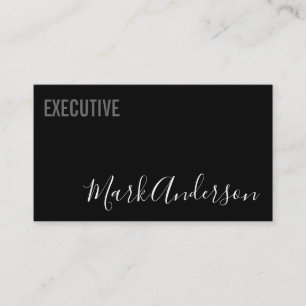 Executive Signature Series (Black) Business Card