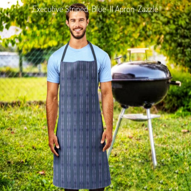 Executive Striped Blue   Apron (Creator Uploaded)