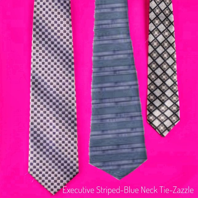 Executive Striped-Blue Neck Tie (Creator Uploaded)