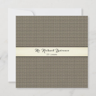 Executive, Stylish Weave Retirement Invitation