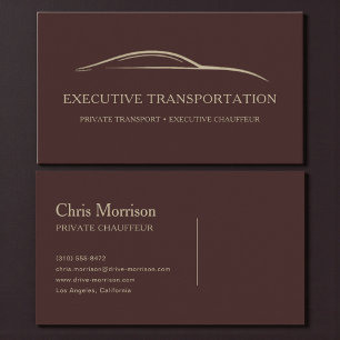 Executive Transport Minimalist Business Card