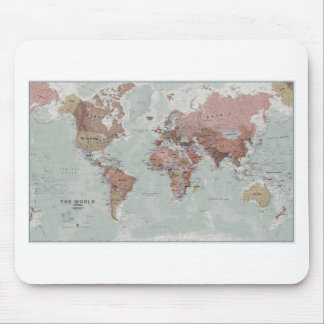 Executive World Map Mouse Mat