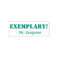 "EXEMPLARY!" Educator Rubber Stamp