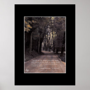 Exempt from Public Haunt Shakespeare Quote Poster