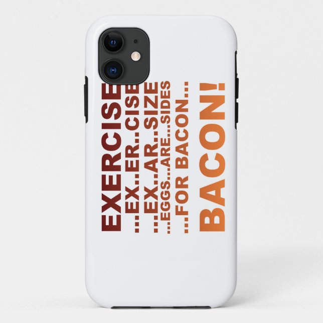Exercise bacon Case-Mate iPhone case (Back)