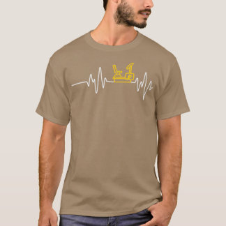 Exercise Bike Gym Weightlifting Heartbeat 1 T-Shirt