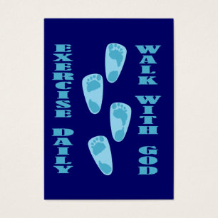 Exercise Daily - Walk with God Tract Card /