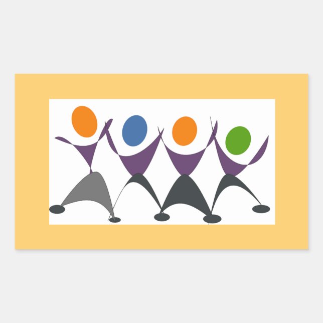 Exercise for Fun Rectangular Sticker (Front)