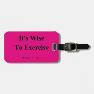 Exercise Luggage Tag