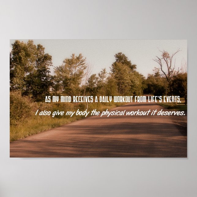 Exercise Motivational Quotes--Physical Workout Poster (Front)