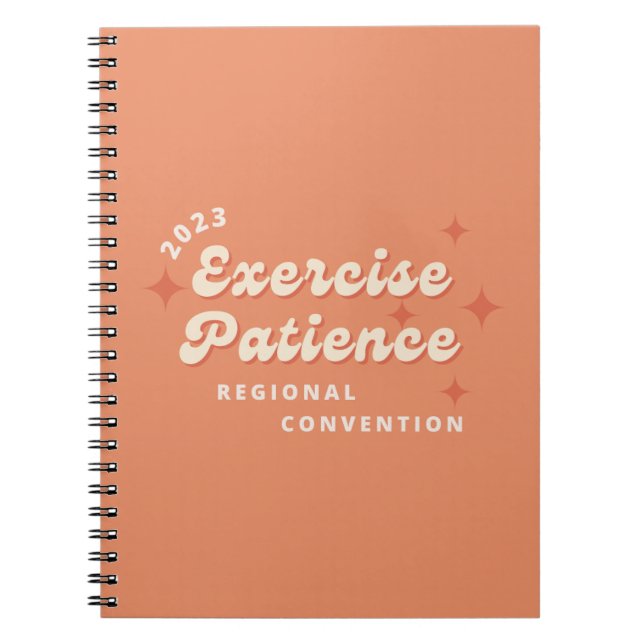 Exercise Patience | 2023 Regional Convention | JW Notebook (Front)