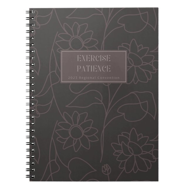 Exercise Patience | 2023 Regional Convention | JW Notebook (Front)