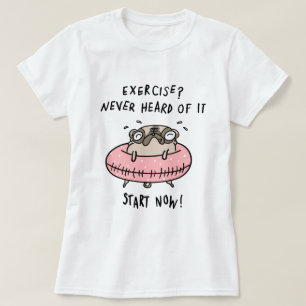 Exercise Pug T-Shirt