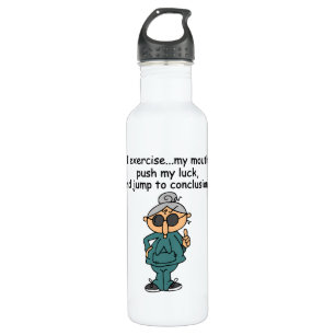 Exercise, Push, Jump Humour 710 Ml Water Bottle