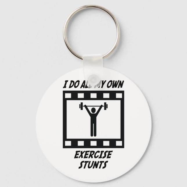 Exercise Stunts Key Ring (Front)