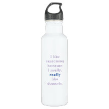 Exercise water bottle