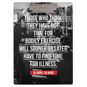 Exercise - Workout Motivational Clipboard