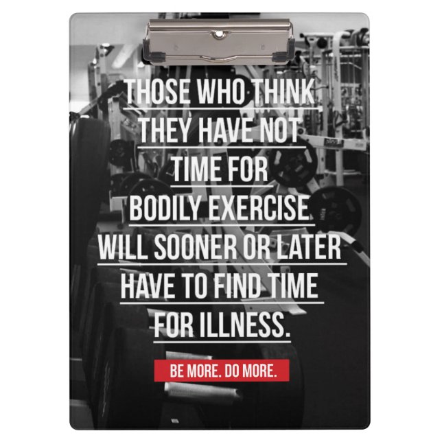 Exercise - Workout Motivational Clipboard (Front)