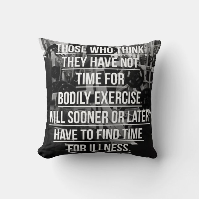Exercise - Workout Motivational Cushion (Front)