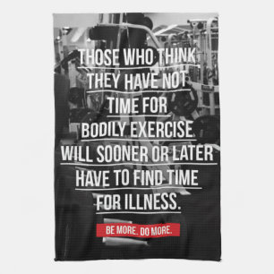 Exercise - Workout Motivational Tea Towel