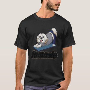 Exercise Yoga Shih Tzu Let's Walk men women kids, T-Shirt