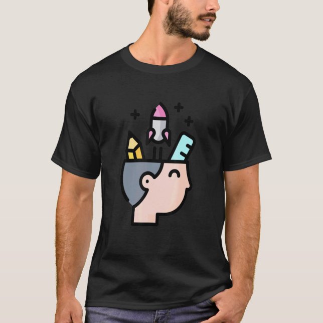 Exercise Your Brain - Work Out Your Brain Teacher_ T-Shirt (Front)
