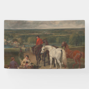 Exercising the Royal Horses (Equine Art) Banner