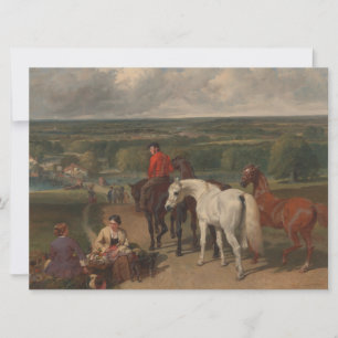 Exercising the Royal Horses (Equine Art) Card