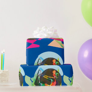 Exercising Woman Wrapping Paper