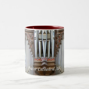 Exeter Cathedral organ, closeup Two-Tone Coffee Mug