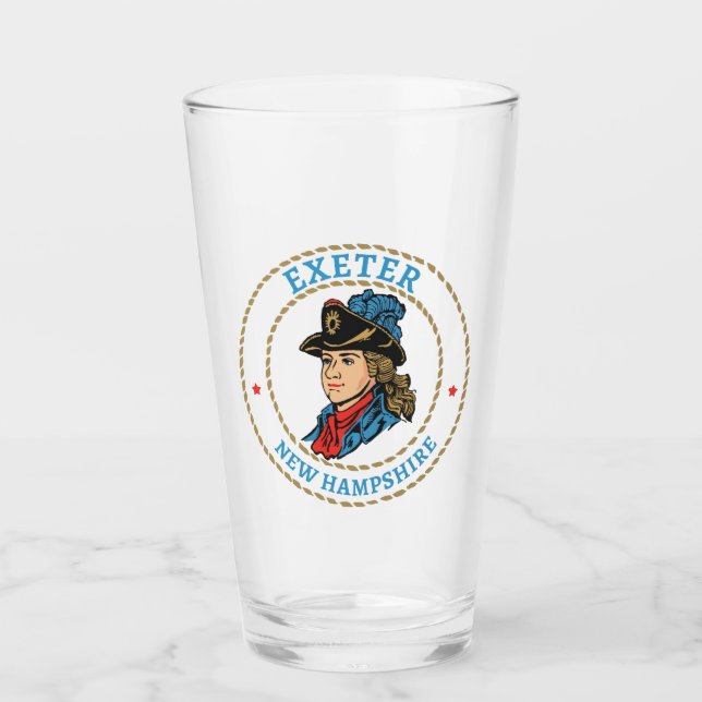 Exeter New Hampshire Colonial Glass (Front)