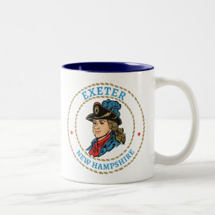 Exeter New Hampshire Colonial Two-Tone Coffee Mug
