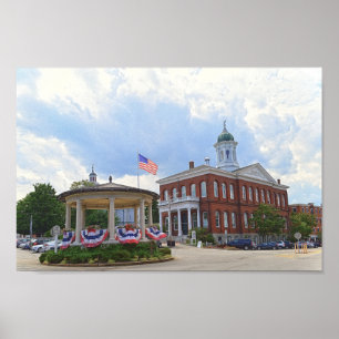 Exeter, New Hampshire, Town Hall Poster