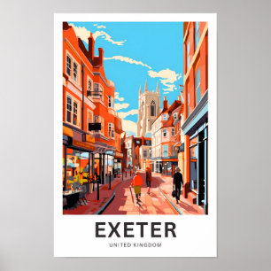 Exeter United Kingdom Travel Print
