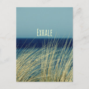 Exhale Calming Ocean Scene Postcard