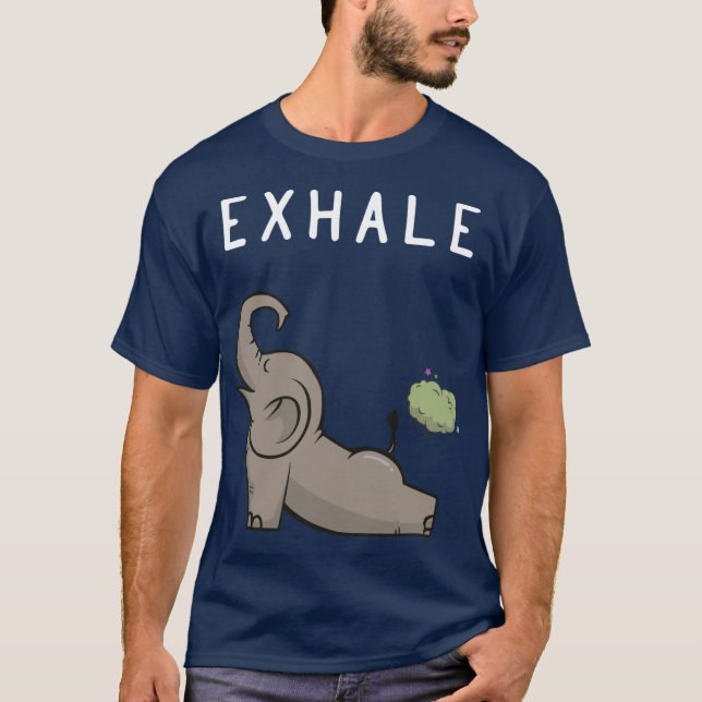EXHALE ELEPHANT friends T-Shirt (Front)