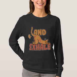 Exhale Graphic Cat Owner Cat Trainer Cat Animals T-Shirt