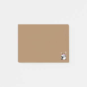 Exhausted badminton panda funny cute post-it notes