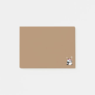 Exhausted badminton panda funny cute post-it notes