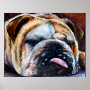 Exhausted (Bulldog) Prints