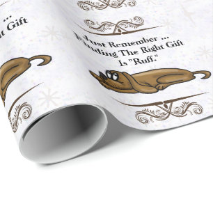 Exhausted Dog Any Occassion Gift Wrap