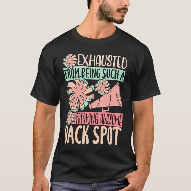 Exhausted From Being Freaking Awesome Back Spot Ch T-Shirt (Front)