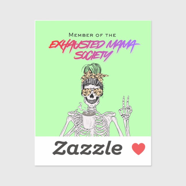 Exhausted Moms Club - Sticker (Sheet)