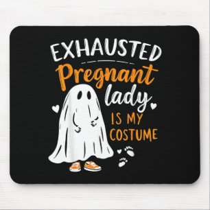 Exhausted Pregnant Lady Costume Spooky Mum To Be Mouse Mat