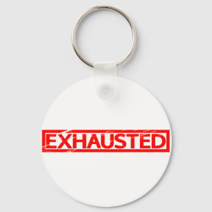 Exhausted Stamp Key Ring