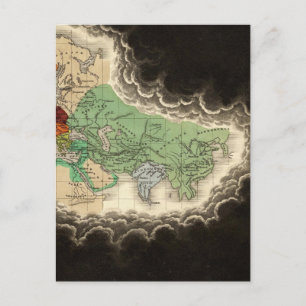 Exhibiting The Empire of Kublai Khan 1294 AD Postcard