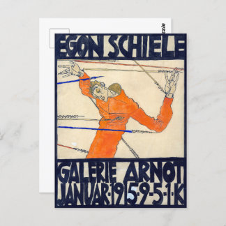 Exhibition at Arnot Gallery | Egon Schiele | Postcard