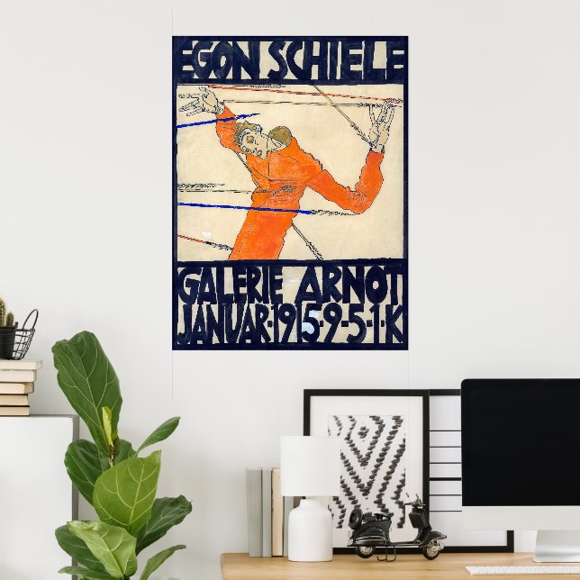 Exhibition at Arnot Gallery | Egon Schiele | Poster (Home Office)